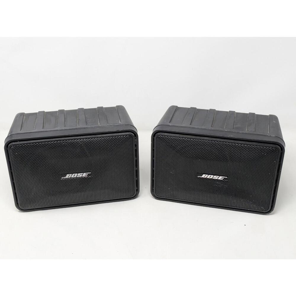 Bose 101 Music Monitor Black Indoor Outdoor Speakers Tested Working